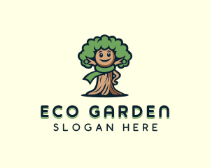 Eco Garden Tree logo design