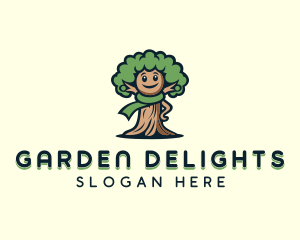 Eco Garden Tree logo design