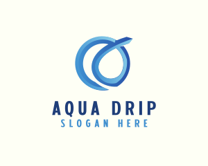 Water Fluid Loop logo design