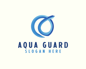 Water Fluid Loop logo design