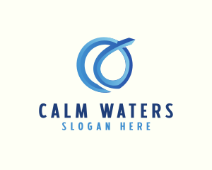 Water Fluid Loop logo design