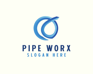 Water Fluid Loop logo design