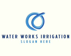 Water Fluid Loop logo design