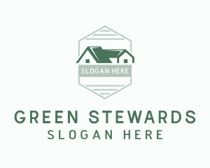 Green House Roof logo design