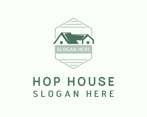 Green House Roof logo design