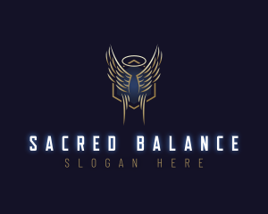 Angel Guardian Holy logo design