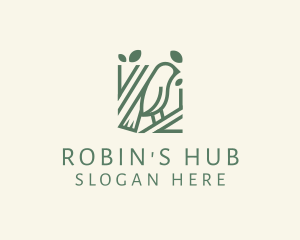Bird Robin Tree logo