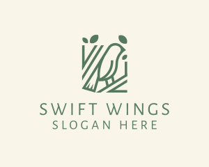 Bird Robin Tree logo design