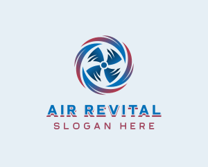 Ventilation Wind Fan logo design