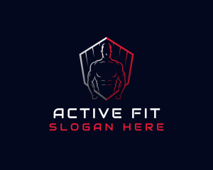 Muscle Fitness Trainer logo design