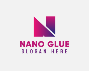 Gradient Letter N logo design