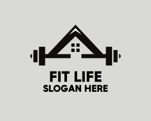 Weights Gym House logo design