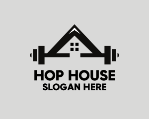 Weights Gym House logo design