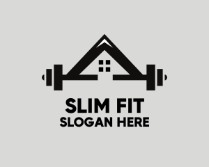 Weights Gym House logo design