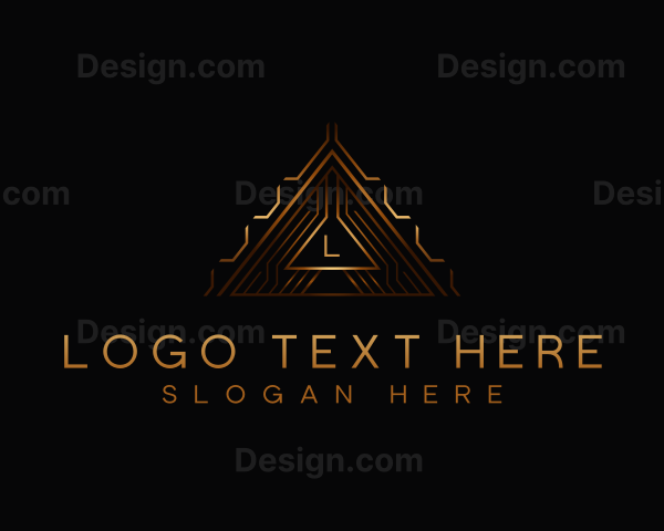 Modern Luxury Triangle Logo