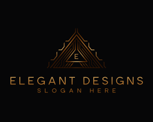 Modern Luxury Triangle logo design