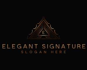 Modern Luxury Triangle logo design