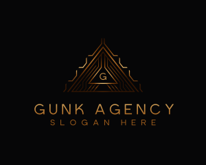 Modern Luxury Triangle logo design