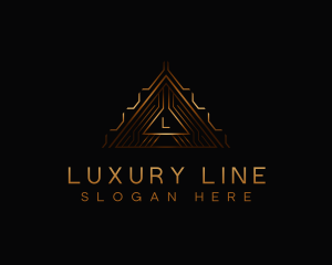 Modern Luxury Triangle logo design