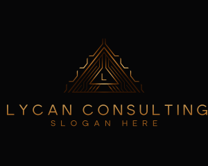 Modern Luxury Triangle logo design