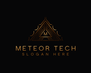 Modern Luxury Triangle logo design