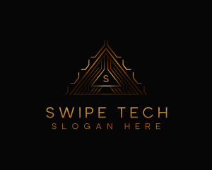 Modern Luxury Triangle logo design