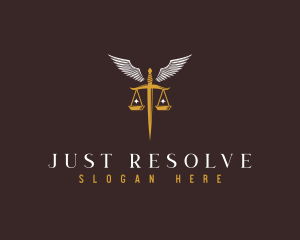Justice Scale Sword logo