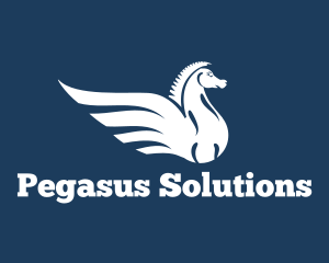  Pegasus  Horse Wings logo