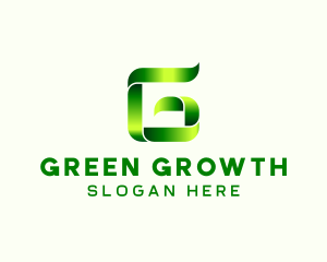 Green Wellness Letter A logo design