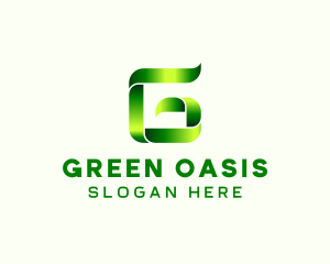 Green Wellness Letter A logo design