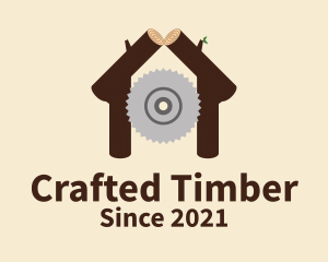 Log Cabin Circular Saw logo design