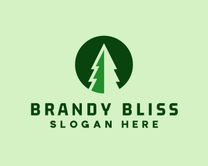 Pine Forest Nature  logo design