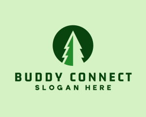 Pine Forest Nature  logo design