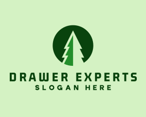 Pine Forest Nature  logo design