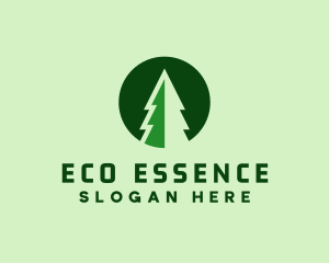 Pine Forest Nature  logo design