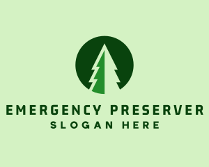 Pine Forest Nature  logo design