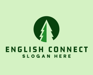 Pine Forest Nature  logo design