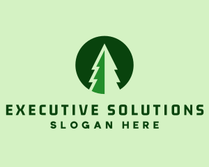 Pine Forest Nature  logo design