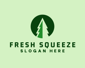 Pine Forest Nature  logo design