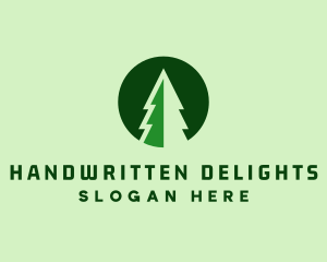 Pine Forest Nature  logo design