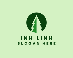 Pine Forest Nature  logo design