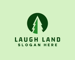 Pine Forest Nature  logo design