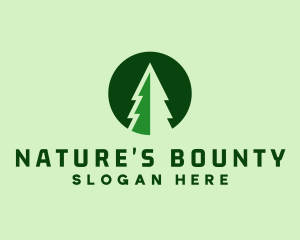 Pine Forest Nature  logo design