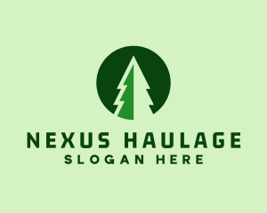 Pine Forest Nature  logo design