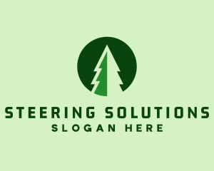 Pine Forest Nature  logo design