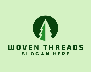 Pine Forest Nature  logo design