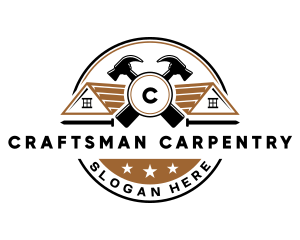 Hammer Carpentry Tradesman logo design