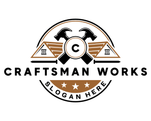 Hammer Carpentry Tradesman logo design