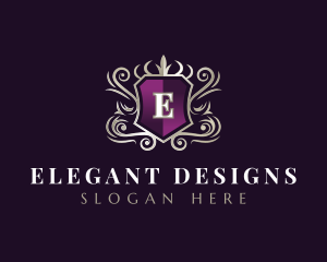 Royal Decorative Shield logo design