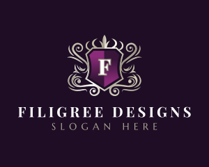 Royal Decorative Shield logo design